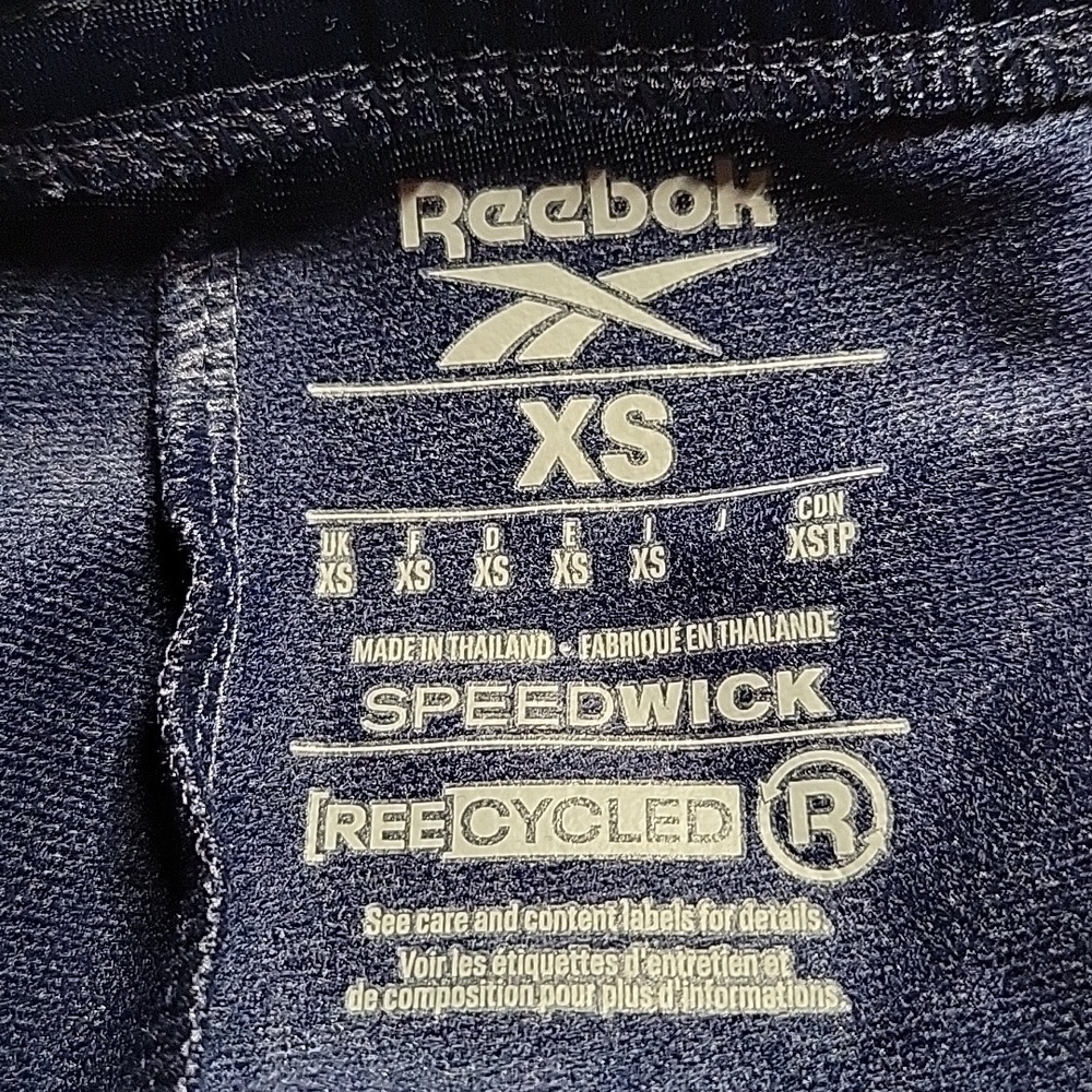 Reebok Women's Dark Blue Navy Track Pants Size XS NEW - Picture 3 of 5